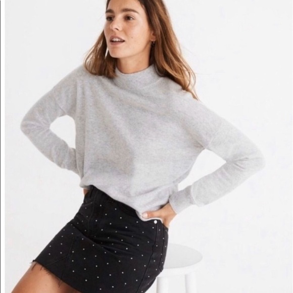 Madewell Sweaters - Madewell Relaxed Mock Neck Sweater Sz L